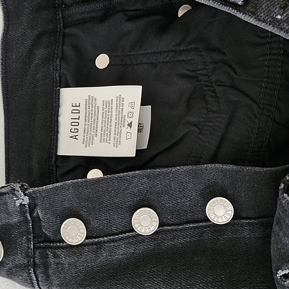 Agolde Riley Jeans High Rise Straight Crop Leg - Picture 11 of 16